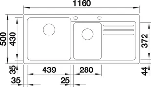Blanco NAYA 8 S Biały - Zlewozmywaki - miniaturka - grafika 4