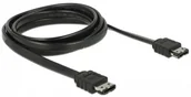 Kable USB - Delock 85641 kabel SATA 2 m eSATA Czarny - miniaturka - grafika 1