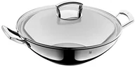 Woki - WMF 753576380 wok ze stali nierdzewnej ze szklaną pokrywką, średnica: 36 cm 753576380 - miniaturka - grafika 1