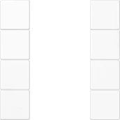 Wyłączniki światła i elektryczne - Jung JUNG przycisk, 4-krotnie LS 504 TSA WW w całości FD-wzornictwo; KNX zestawu; seria LS okładka/element obsługowy do instalacji programów instalacyjny 4011377110779 LS 504 TSA WW - miniaturka - grafika 1