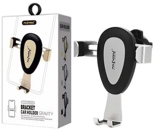 nafumi NAFUMI UCHWYT UNIWERSLANY SAMOCHODOWY GRAWITACYJNY CZARNY SREBRNY NA KRATKĘ NFM-C16G C16G - Uchwyty samochodowe do telefonów - miniaturka - grafika 3