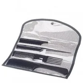 Grzebienie fryzjerskie - Olivia Garden Carbon+Ion zestaw grzebieni ST w etui 4 szt - miniaturka - grafika 1
