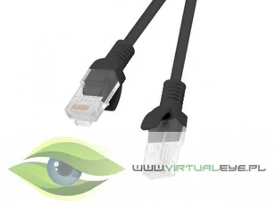 Lanberg LANBERG Patchcord kat.5e 0.5M UTP czarny - Kable komputerowe i do monitorów - miniaturka - grafika 2