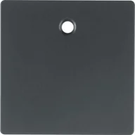Wyłączniki światła i elektryczne - Hager sp. z o.o. Płytka czołowa do łącznika cięgłowego Berker Q.1/Q.3 antracyt aksamit 11466086 - miniaturka - grafika 1