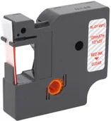 Etykiety do drukarek - Dymo Zamiennik taśmy D1 45012 12mm przeźroczysta/czerwony - miniaturka - grafika 1