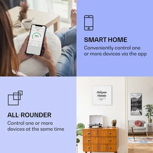 Klarstein Klarstein Wonderwall Air Art Smart, promiennik podczerwieni, motto, 60 x 60 cm, 350 W HTR10-WAASm350WMtoW - Ogrzewanie przenośne - miniaturka - grafika 2