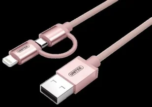 Unitek USB Lightning/micro USB 1.0m rose gold (Y-C4031RG) - Kable USB Unitek USB Lightning/micro USB 1.0m rose gold (Y-C4031RG) - Kable USB - miniaturka - grafika 4
