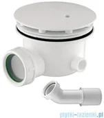 Syfony - Omnires Syfon niski do brodzików z otworem 90 mm biały ST.6590.35N+ST.45 - miniaturka - grafika 1