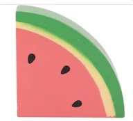 Zabawki AGD - Bigjigs Toys Drewniane owoce arbuz porcja jedzenie żywność 24h - miniaturka - grafika 1