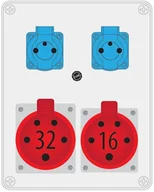 Rozdzielnie elektryczne - Pawbol Rozdzielnica R-BOX 240 2x250V 1x32A/5p 1x16A/5p B.1098 B.1098 - miniaturka - grafika 1