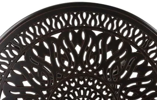 Beliani Stół ogrodowy okrągły 90 cm brązowy ANCONA 191197 - Stoły ogrodowe - miniaturka - grafika 6