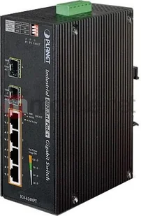 Planet IGS-624HPT Switch przemysłowy 4xGE PoE 2xSFP - Pozostałe akcesoria sieciowe - miniaturka - grafika 3