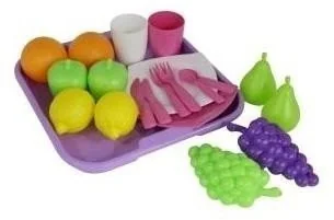 Polesie Poland Zestaw zakupowy z naczyniami i tacą - Zabawki AGD - miniaturka - grafika 2