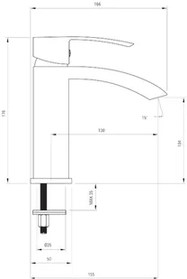 Deante Vigo BDW 021M - Baterie wannowe i prysznicowe - miniaturka - grafika 3