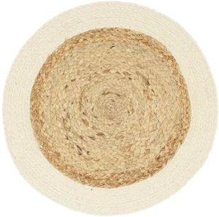 vidaXL Maty na stół, 4 szt., gładkie, naturalne, 38 cm, okrągłe - Obrusy i serwetki - miniaturka - grafika 7