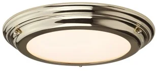 Elstead Lighting Plafon LAMPA sufitowa WELLAND BATH/WELL/F PB łazienkowa OPRAWA okrągła LED 25W IP54 mosiądz polerowany - Lampy sufitowe - miniaturka - grafika 2