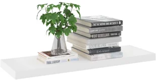 VidaXL Lumarko Półki ścienne, 4 szt., dębowo-białe, 80x23,5x3,8 cm, MDF 326581 VidaXL - Półki do salonu - miniaturka - grafika 3