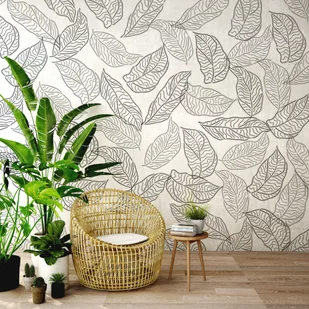 Nakleo szablon malarski wielokrotny // LIŚĆ MODERN - OBRYS - MEDIUM (45x65cm) - Szablony malarskie - miniaturka - grafika 2