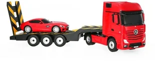 Rastar CIĘŻARÓWKA TIR RC Mercedes-Benz Actros z lawetą RAS/74930-RED - Zabawki zdalnie sterowane Rastar CIĘŻARÓWKA TIR RC Mercedes-Benz Actros z lawetą RAS/74930-RED - Zabawki zdalnie sterowane - miniaturka - grafika 2