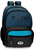 Plecaki - Pepe Jeans Pepe Jeans Skyler plecak z podwójnym zamkiem błyskawicznym niebieski 32 x 45 x 15 cm poliester 21,39 l 6292421 - miniaturka - grafika 1
