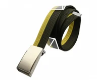 Paski - TRK (PL) Pasek Parciany TRK (PL) Bawełniany PARCIAK 40 mm Z Klamrą Zatrzaskową ŻÓŁTO-ZIELONY Szeroki TZA21 - miniaturka - grafika 1