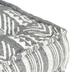 vidaXL Puf modułowy, szary w paski, tkanina vidaXL - Pufy i podnóżki - miniaturka - grafika 4