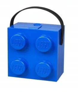 Premium Klub LEGO Lunch Box z uchwytem 166x165x117mm niebieski - Zabawki interaktywne dla dzieci - miniaturka - grafika 5