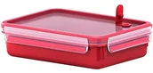Akcesoria i części do mikrofalówek - ESMA ESMA Emsa Clip & Micro Rect, 1,20 l, czerwony, 36,8 x 17,7 x 23,5 cm 517776 - miniaturka - grafika 1