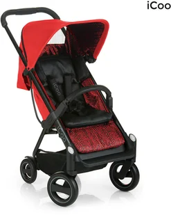 Icoo Acrobat Fishbone Red - Wózki dziecięce Icoo Acrobat Fishbone Red - Wózki dziecięce - miniaturka - grafika 1