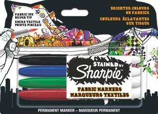 Newell Rubbermaid Sharpie, markery permanentne, 4 kolory - Rękodzieło - miniaturka - grafika 2