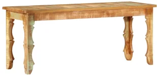 vidaXL Ławka, 110 x 35 x 45 cm, lite drewno odzyskane vidaXL - Ławki do przedpokoju - miniaturka - grafika 8
