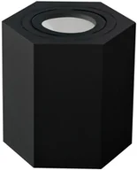 Oprawy, klosze i abażury - Polux Oprawa natynkowa Hexagon 1 x 10 W GU10 czarna 313188 - miniaturka - grafika 1