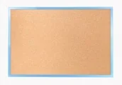 Tablice i flipcharty - Allboards Tablica korkowa w kolorowej ramie 120x90 cm NIEBIESKA TK129N - miniaturka - grafika 1