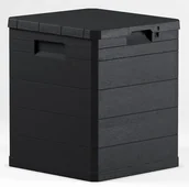 Pudła i pojemniki do przechowywania - 5five Simple Smart Pojemnik 90 L szara skrzynia na pościel ogrodowy kufer plastikowy skrzynia do przedpokoju pojemnik do przechowywania z pokrywką B07FGD5SDV - miniaturka - grafika 1