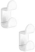 Wieszaki łazienkowe - Gedy 2 PCS crochets Blanc 2900 G-60270200100 2900 6027 - miniaturka - grafika 1