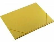 Szkolne artykuły papiernicze - Teczka z gumką A4 żółta - miniaturka - grafika 1