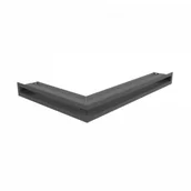 Akcesoria kominkowe - Kratki.pl LUFT narożny prawy grafitowy 40x60x6 LUFT/NP/6/40/45S/G - miniaturka - grafika 1