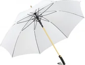 Parasole - FARE Parasol damski długi PRECIOUS czasza 133 cm, biało-złoty GRE7399-01 - miniaturka - grafika 1