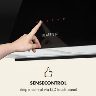 Klarstein Kronleuchter XL 90 Czarny (CGCH2-KronleuchterXL) - Okapy kuchenne - miniaturka - grafika 7