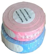 Papier do drukarek - Brother PT-W260PK, 35mm x 260mm, 100 szt., czarny druk / różowy podkład, etykiety papierowe zamiennik - bransoletka, taśma zamiennik - miniaturka - grafika 1