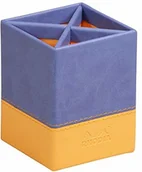 Notesy i bloczki - Rhodia 318818C pojemnik na długopisy (8 x 8 x 11 cm, sztuczna skóra, elegancki i praktyczny, idealny do Twojego biura) 1 sztuka, szafir 318818C - miniaturka - grafika 1