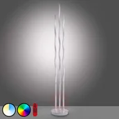 Lampy stojące - Leuchten Direkt Lampa stojąca LED LOLAsmart Wave, 3-punktowa, stal - miniaturka - grafika 1