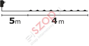 EMOS Ozdoby świąteczne 40 LED łezki 4m IP44 multikol, ziel, timer ZY1918T ZY1918T - Oświetlenie świąteczne - miniaturka - grafika 4