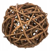 Akcesoria dla gryzoni - Trixie Piłka wiklinowa do zabawy dla gryzoni 10 cm - miniaturka - grafika 1