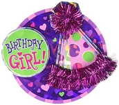 Dekoracje domu - Amscan 210180 + broszka GEB, Girl z dużym/1 210180 - miniaturka - grafika 1