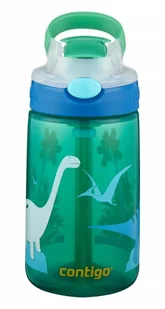 Contigo Bidon dla dzieci - Kubek dla dzieci Contigo Gizmo Flip 420ml - Jungle Green Dino 2115035 - Shakery i bidony sportowe - miniaturka - grafika 2