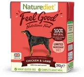 Mokra karma dla psów - Naturediet Świeżo Przygotowany Kurczak i Jagnięcina z Ryżem i Marchewką 390 g - miniaturka - grafika 1