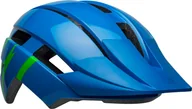 Kaski rowerowe - Bell Sidetrack II Kask Dzieci, strike gloss blue/green One Size | 47-54cm 2021 Kaski dla dzieci 210233-027 - miniaturka - grafika 1