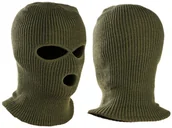 Czapki i chusty sportowe męskie - Kominiarka Balaclava - 3 Otwory / Akryl / Oliv - miniaturka - grafika 1