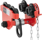 Pozostałe wyposażenie warsztatu - Steinberg Systems Wózek suwnicowy 2000 kg regulacja kołnierza 90125 mm z łańcuchem SBS-RT-2000B - miniaturka - grafika 1